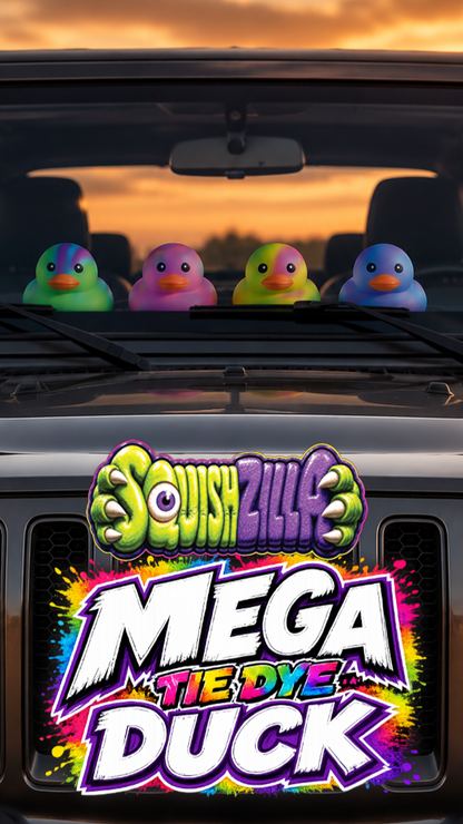 MEGA Tie Dye Duck Squishy
5"