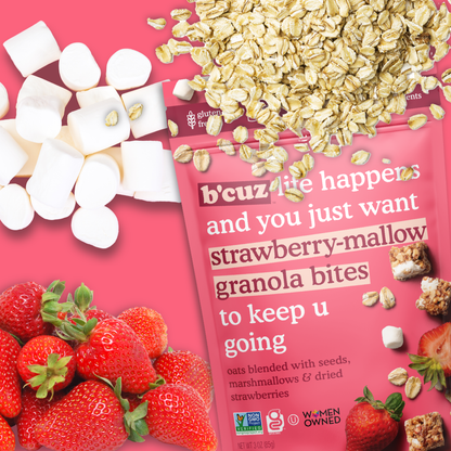 Strawberry Mallow Granola Bites 3oz.