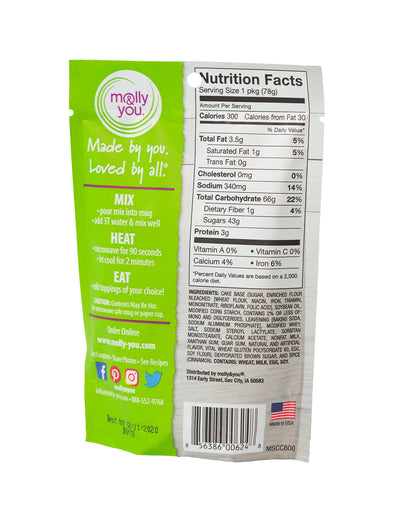 Cinnamon Coffee Cake Muffin Microwave Single