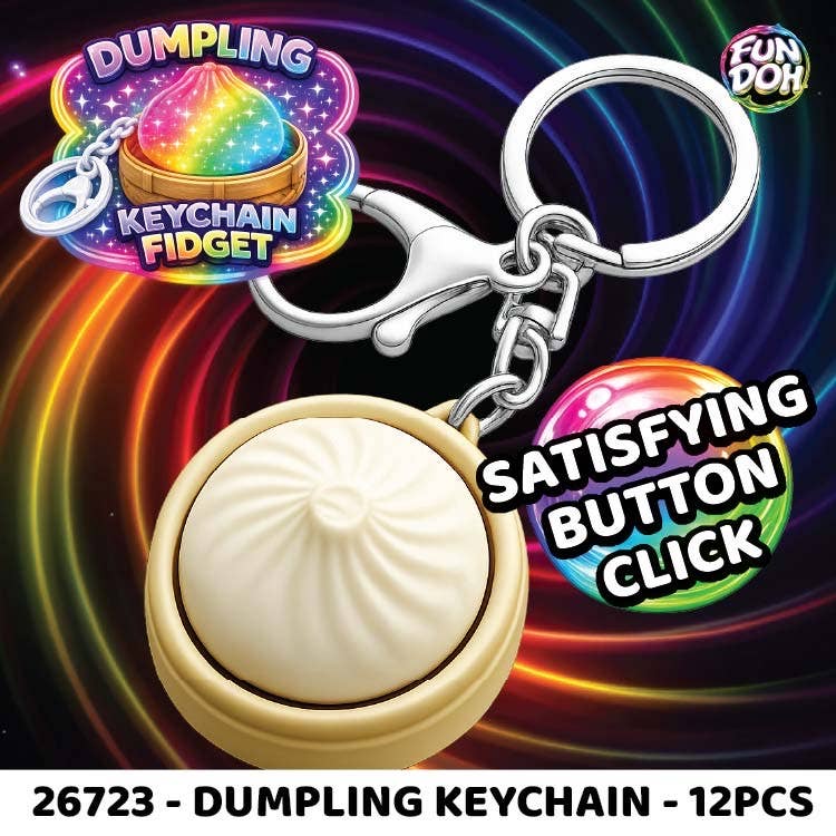 Light-Up Click Dumpling Keychain