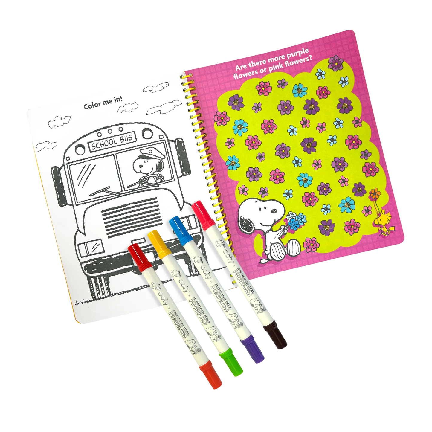 Peanuts Activity Travel Kit & 4 Double-Ended Markers