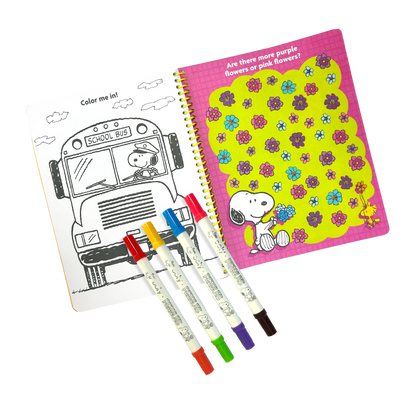 Peanuts Activity Travel Kit & 4 Double-Ended Markers