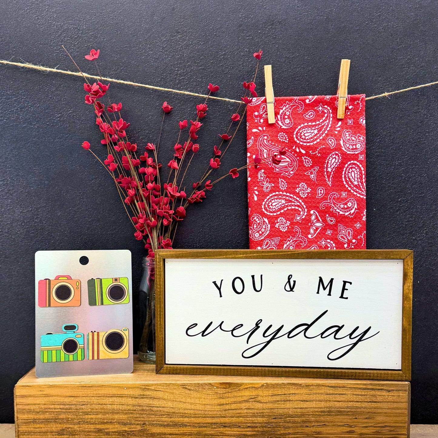Western Red Bandana Waffle Weave Towels - Home Decor