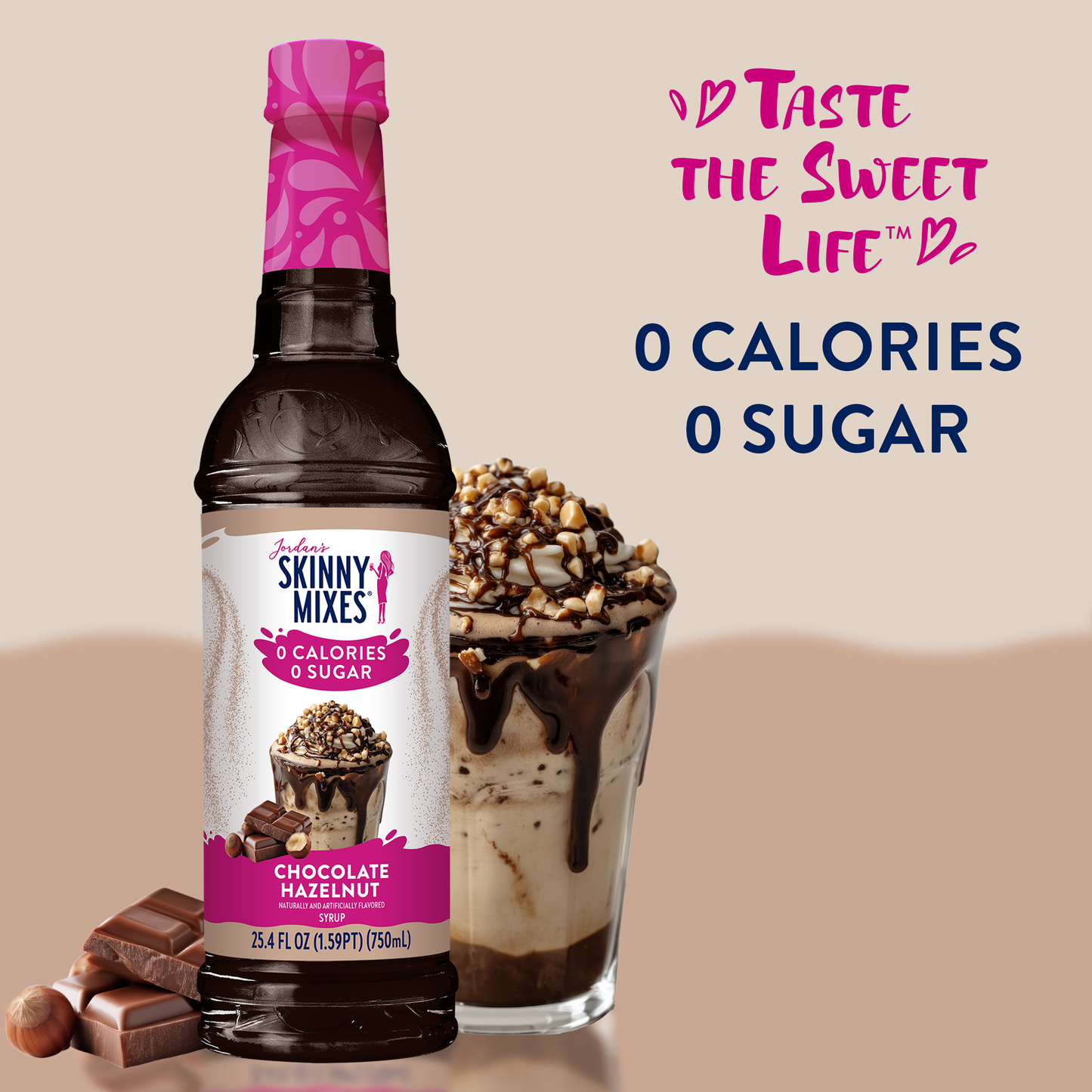 Sugar Free Chocolate Hazelnut Syrup