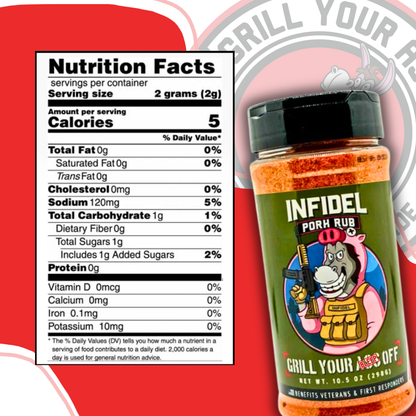 Infidel Pork Rub™ – Bold Flavor for Unforgettable BBQ