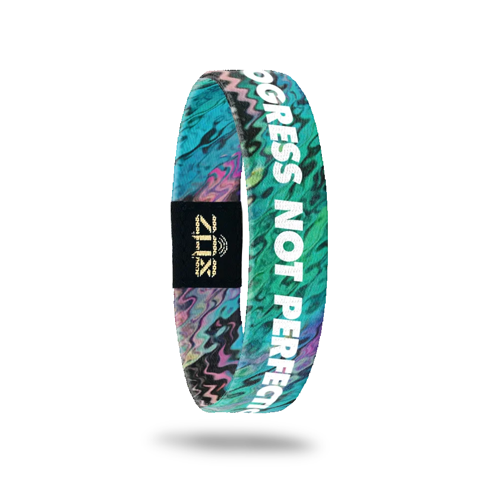 Progress Not Perfection Interactive Affirmation Bracelet