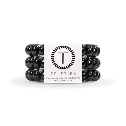 Spiral Hair Coils | Large | Jet Blac Hair Ties