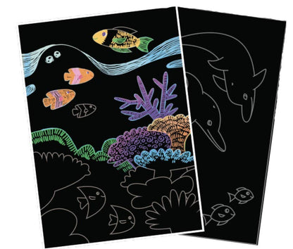 Ocean Life - Scratch & Scribble: (10 PC Set)