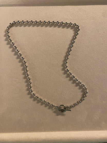5mm Ball Chain with Toggle | Charm Necklace Gold & Silver : Gold / 24" Chain