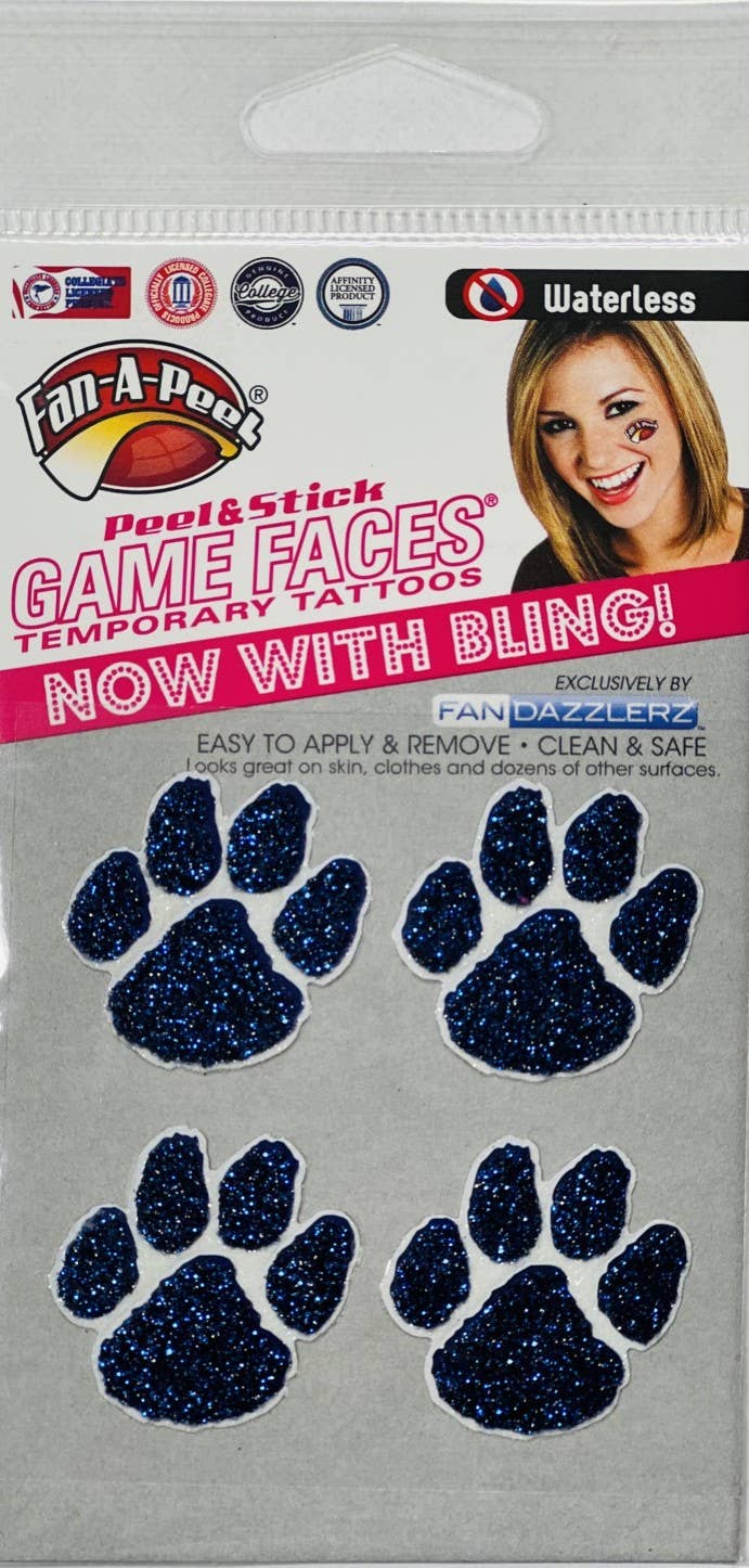 Glitter Paw Game Faces® Temporary Tattoos