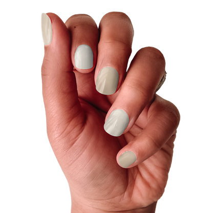 Oat Milk | Neutral Light Beige Pearl Finish Solid Nail Wrap