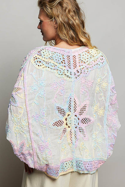 Obsession Crochet Cardigan : RAINBOW / One Size