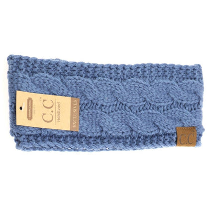 Solid Cable Knit CC Women's Fashion Headband
