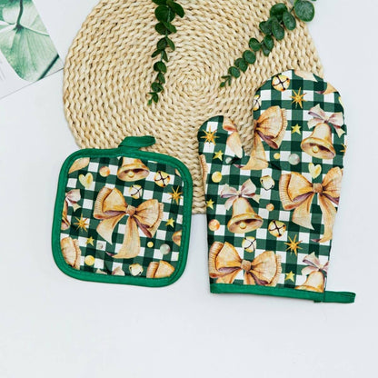Christmas Oven Mitt & Pot Holder Set
