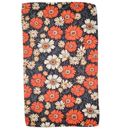Fall Flowers Kitchen Waffle Towels - Fall Decor