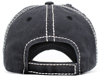 Peace Love Dogs Vintage Ballcap
