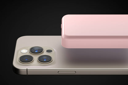 Pink MagSafe 7200mAh Wireless Power Bank – Fast & Portable