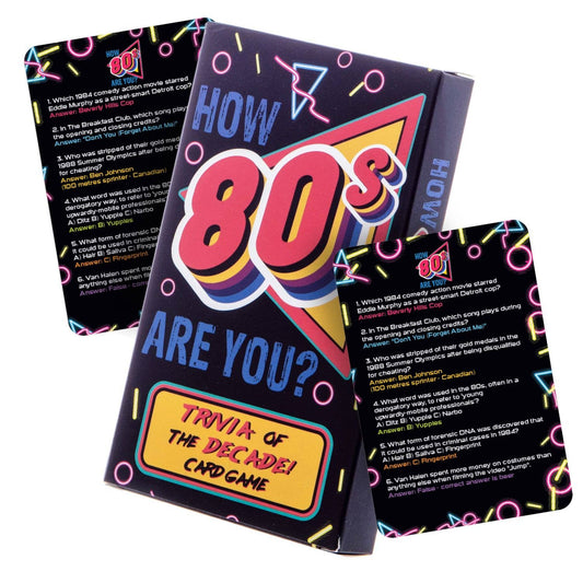 How 80s Are You? 80's Trivia - Family Card Game