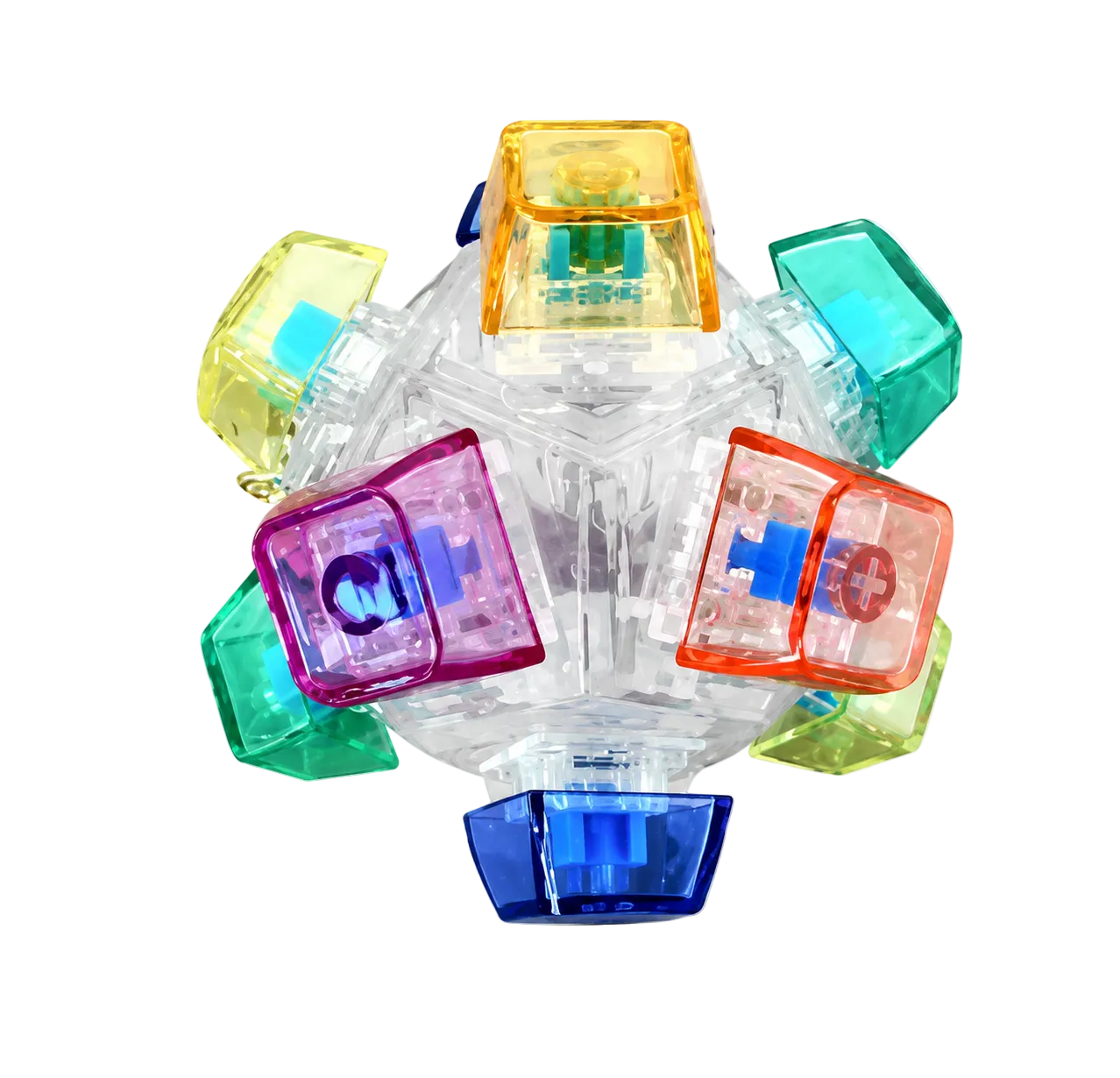Fidget Button Ball Silicone Sensory Stress Toy