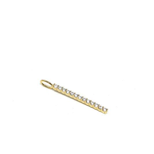 Charm Bar Gold/Clear Bling Bar