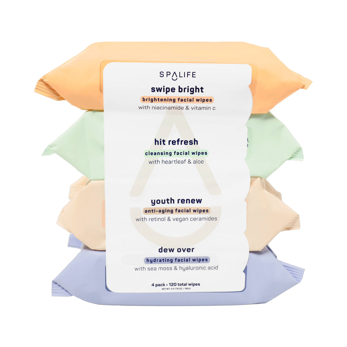 Swipe Bright Skincare Makeup Remover Facial Wipes Multi-Pack - 4 Pk