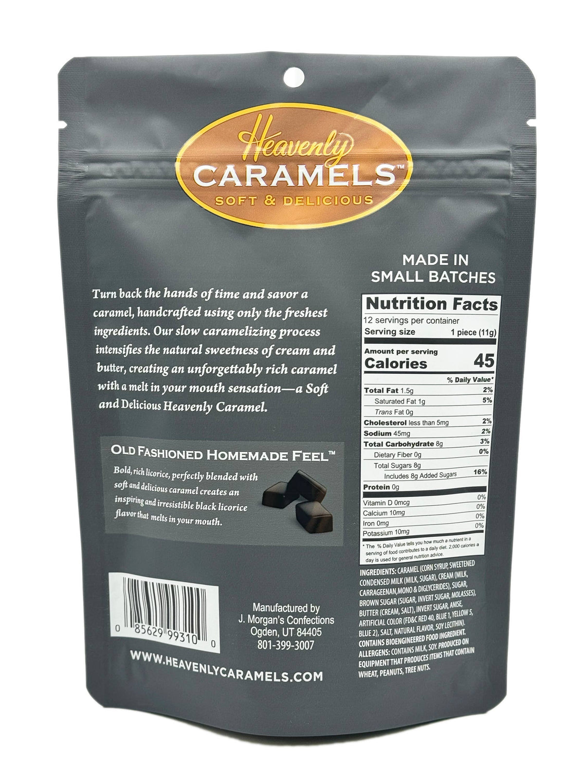 Heavenly Caramels | Old English Licorice Caramels 4.7oz 