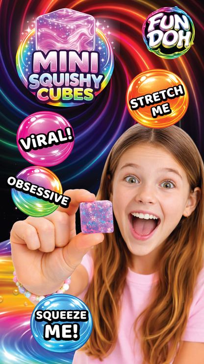 Mini Squishy Cube 2 packs