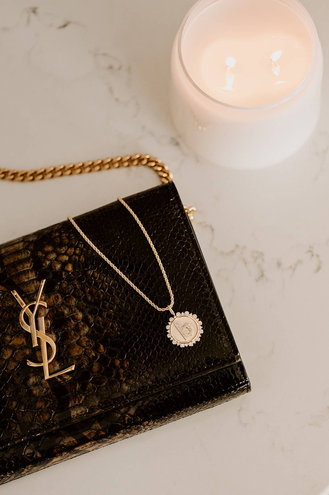 Skinny Rope Chain Necklace | Threader Charm Necklace : Silver / 16 Inches