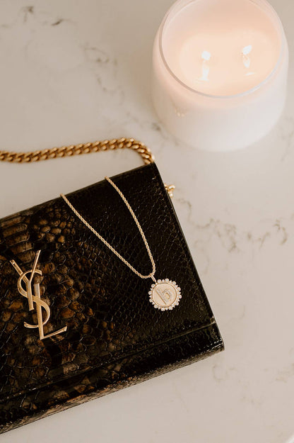 Skinny Rope Chain Necklace | Threader Charm Necklace : Silver / 16 Inches