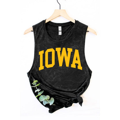 IOWA MINERAL GRAPHIC TANK TOP: Mineral Black - PreOrder