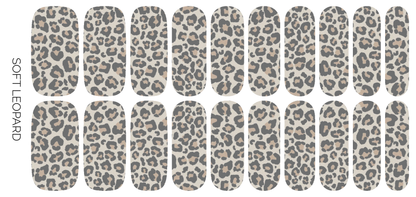 Soft Leopard | Trendy Faded Leopard Animal Print Nail Wrap