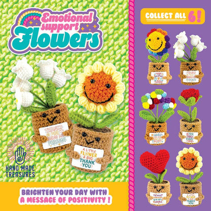 Emotional Support Keepsake Crochet Plush Flowers Wholesale