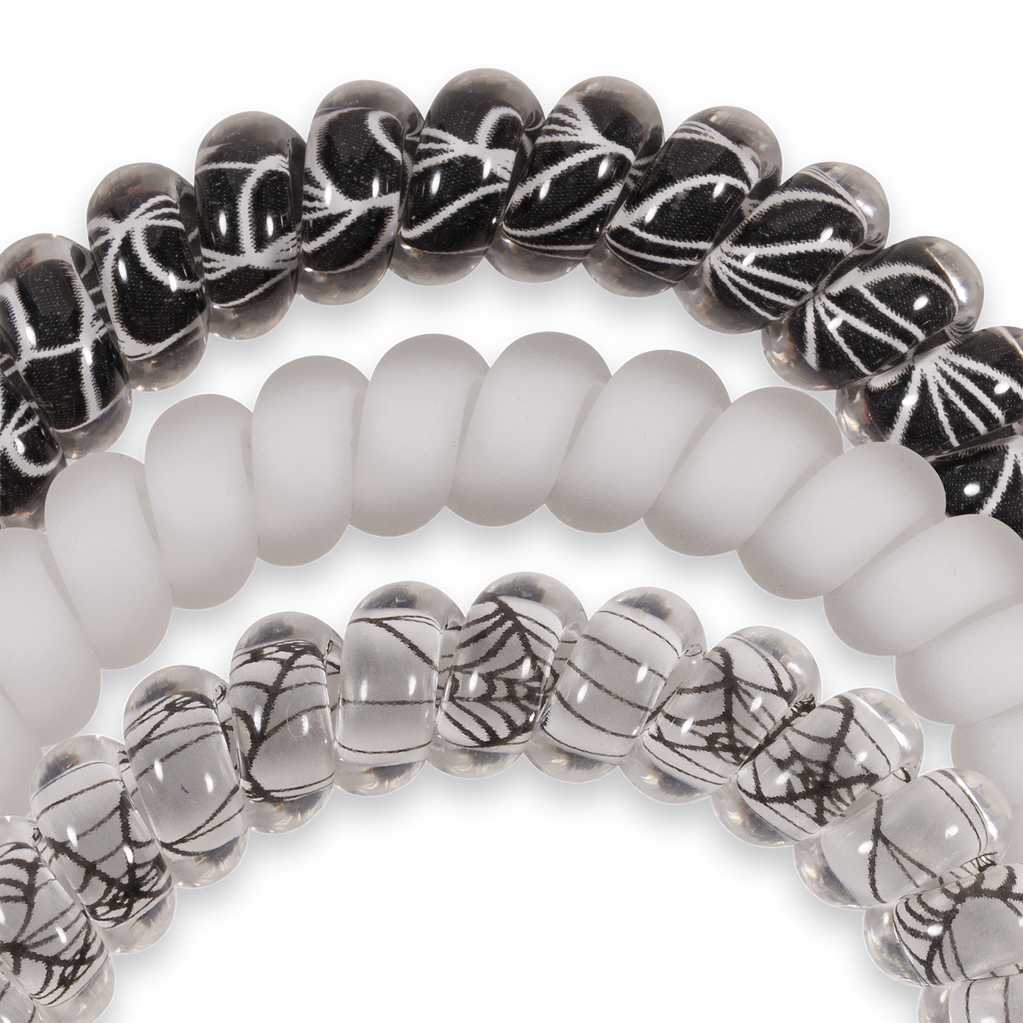 Spiral Hair Coils | Small | Webbed Hair Ties