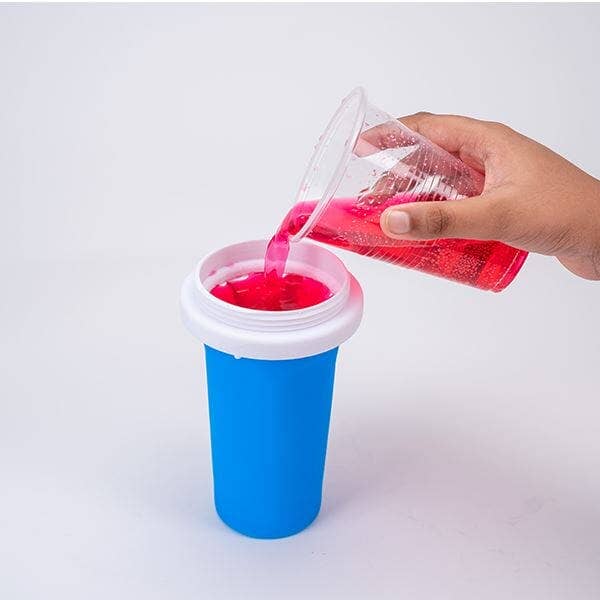 Pink Instant Slushie Maker Cup Includes Straw/Spoon