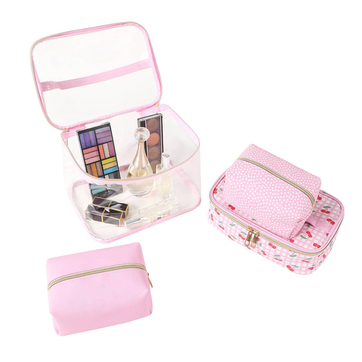 4pc Cherries Cosmetic Set