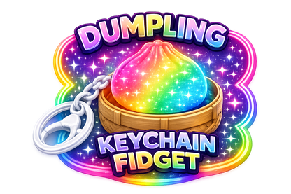 Light-Up Click Dumpling Keychain