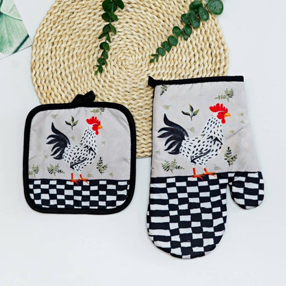 Christmas Oven Mitt & Pot Holder Set