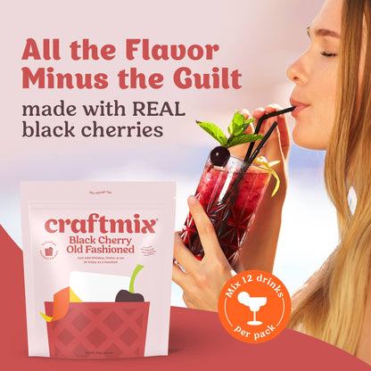 Black Cherry Old Fashioned Mixer - 6 Servings Multipack
