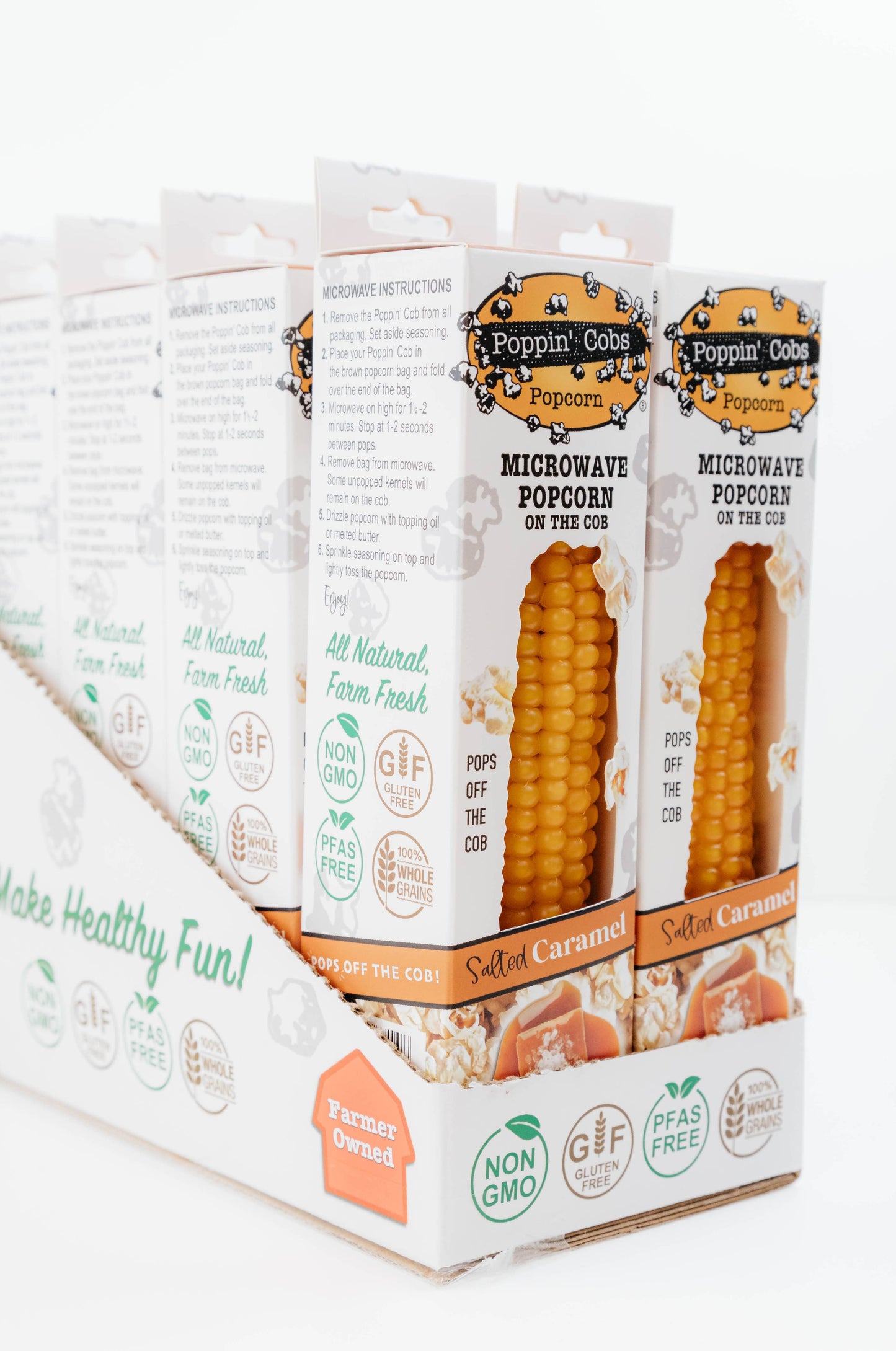 Popcorn on the Cob with Salted Caramel Seasoning 