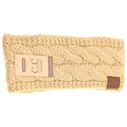 Solid Cable Knit CC Women's Fashion Headband