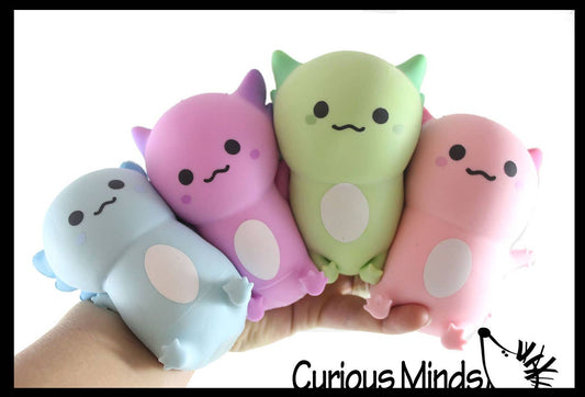 Axolotl Soft Creamy Doh Filled Squeeze Stress Balls