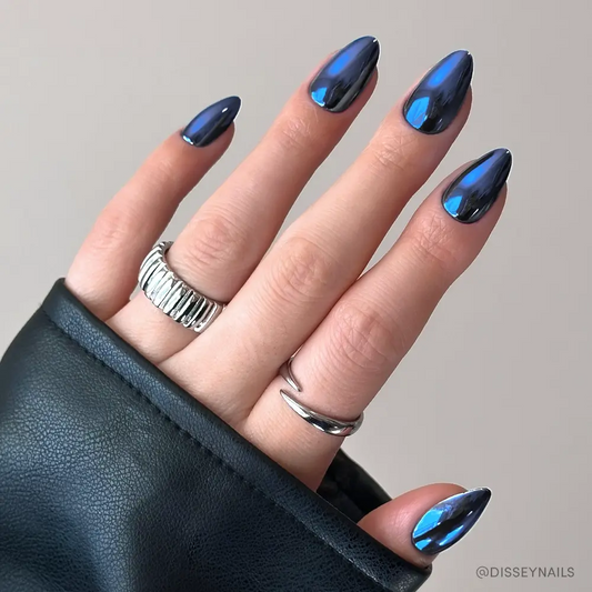 Blue Steel Press-On Nails