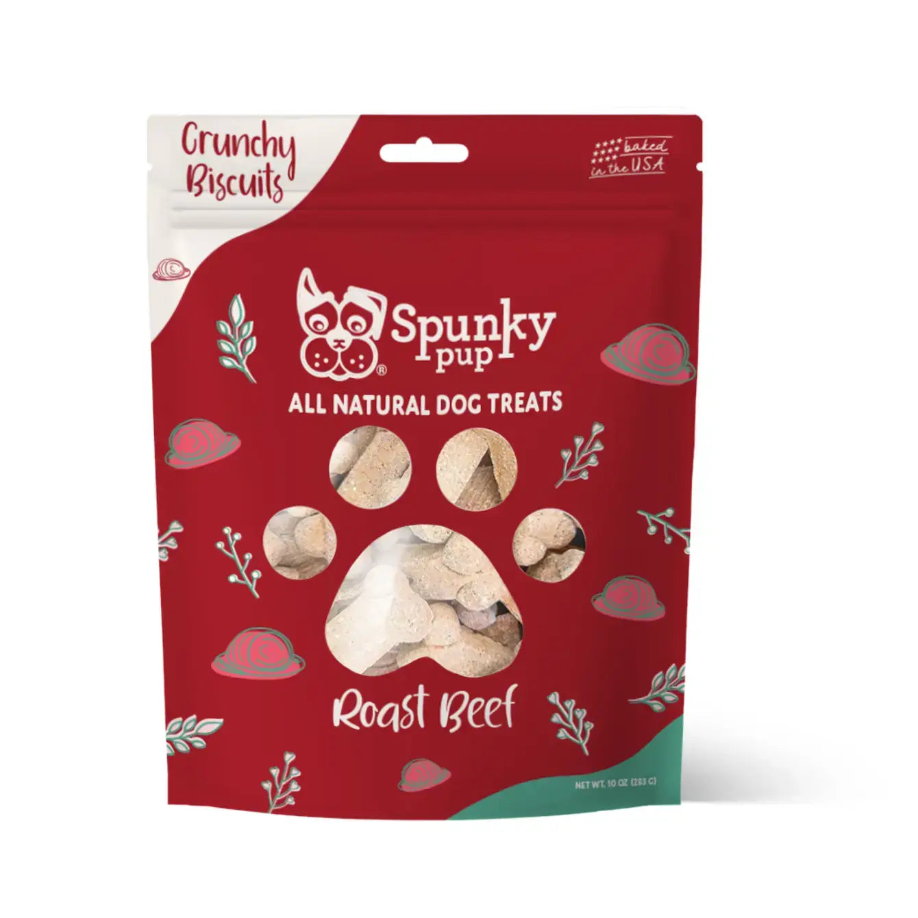 Roast Beef All Natural Crunchy Biscuits Treats: