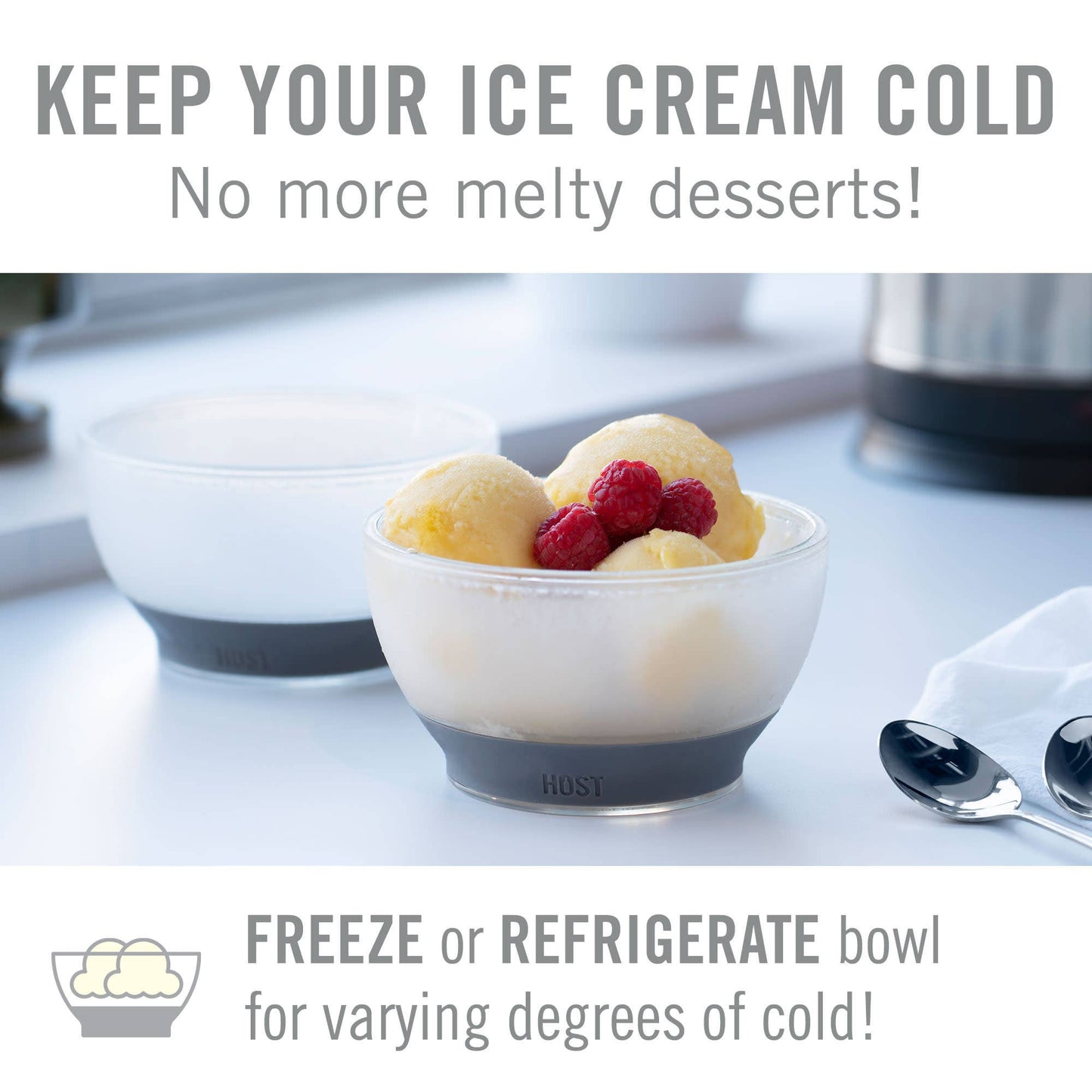 Ice Cream FREEZE™ Cooling Bowl Insulated with Cooling Gel