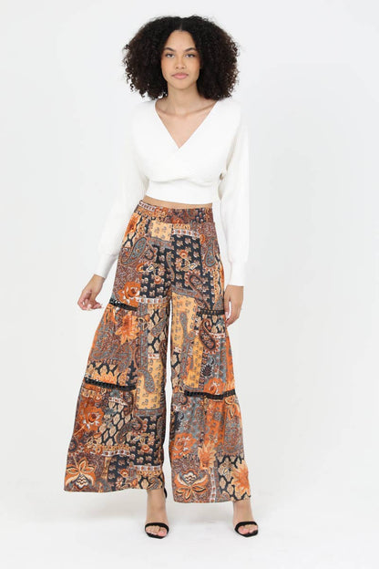 Kokomo SUNSET WIDE LEG PANTS WITH LACE INSERTS