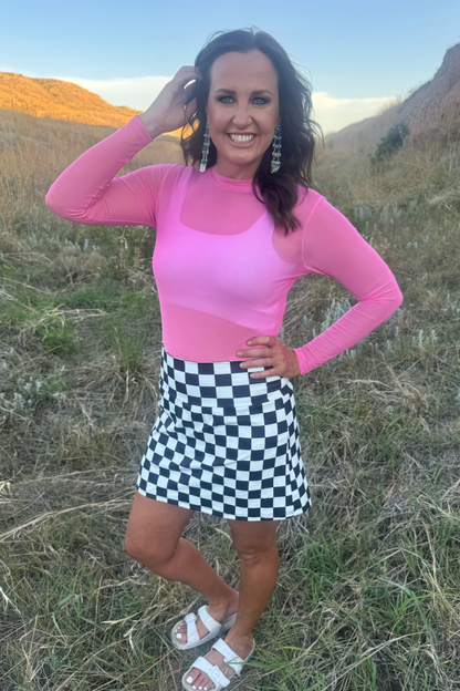 Meshed Out Light Pink Top