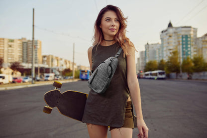 Palm Trees Anti-Theft Crossbody Bag w/ USB–