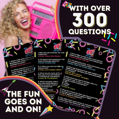 How 80s Are You? 80's Trivia - Family Card Game