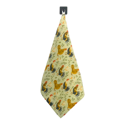 Rooster in the Hen House Waffle Dish Towels - Summer Decor