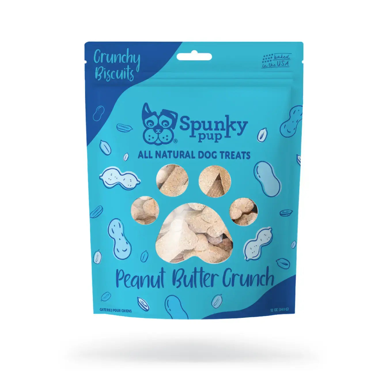 Peanut Butter Kiss All Natural Crunchy Dog Biscuits Treats: